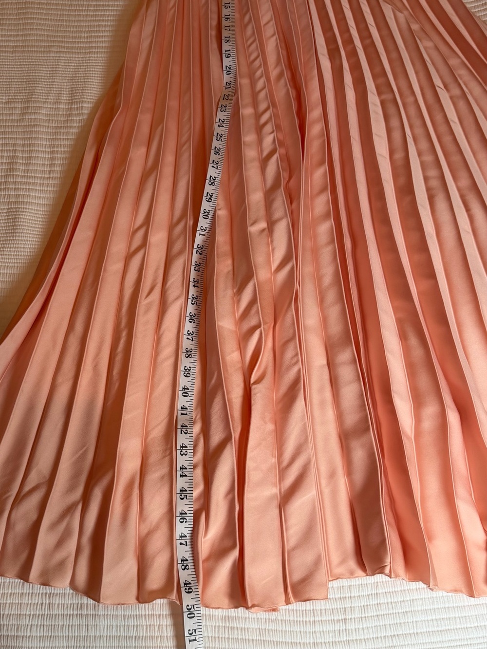 Mango Salmon Pink Pleated Halter Dress - Picture 7 of 11